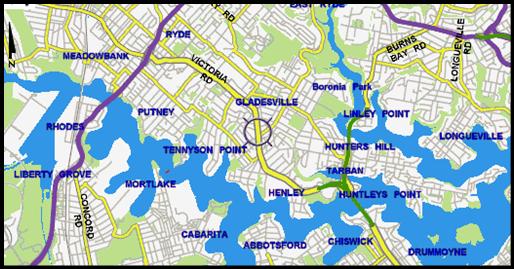 Map Sydney